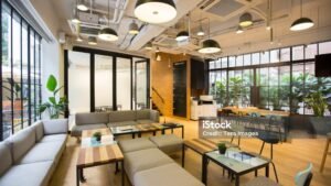 coworking area with no people